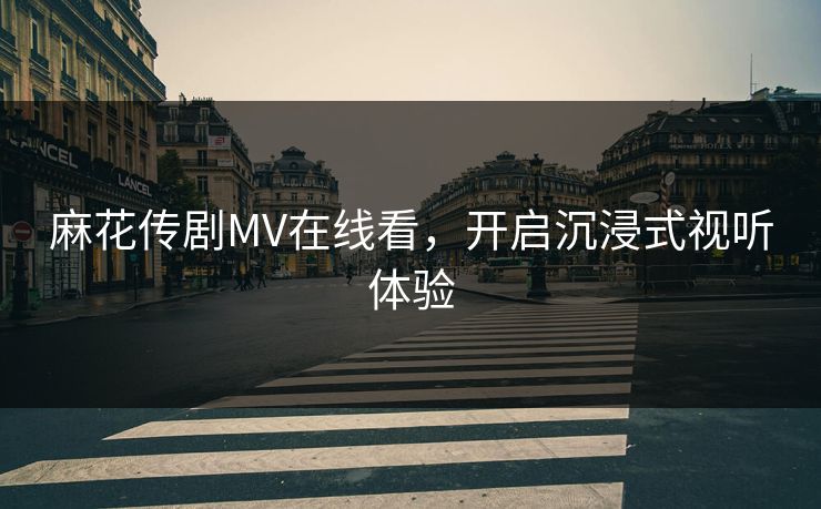 麻花传剧MV在线看,开启沉浸式视听体验 麻花传剧MV在线看,开启沉浸式视听体验