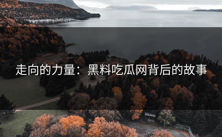 走向的力量:黑料吃瓜网背后的故事 走向的力量:黑料吃瓜网背后的故事